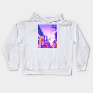 Vaporwave Seoul Kids Hoodie